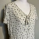 American Eagle  Outfitters White and Blue Floral Mini Sun Dress Photo 1