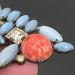 Unique Vintage PAT. 1.801.128 Cabochon Marquis Moonstone Triangle Dress/Fur Clip Photo 6