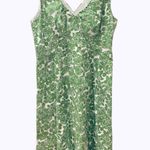 Boden USA Boden Green White Roses Derby Dress Sleeveless 10 Fit Flare Photo 0