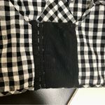 Tome Collective Gingham Bustier Strappy Top Crop Top Black White Checkered Top 8 Photo 10