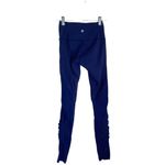 Lululemon  Leggings Size 4 Mesh Criss Cross Navy Blue Photo 1
