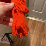 Free People FP Beach  Red Orange Long Sleeve Tie Cuff Peasant Top EUC Sz XS Photo 1