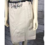 American Vintage Y2K Margaret Godfrey leather ivory skirt size 14 Photo 2