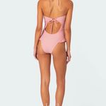 Edikted  Cut-Out Swimsuit Pink Photo 3