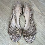 Journee Collection  Leopard Print Dorsay Divina Flat Sandals Size 8 Photo 4