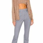 We Wore What NWT  X Revolve Baby Boot Jeans in Grey Blue Photo 0