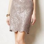 Yoana Baraschi Anthropologie  Reveillon Sequin Mauve Pencil Lined Formal Skirt 0 Photo 0