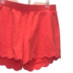 Torrid NWT Plus 14 neon Coral salmon orange Scalloped Edge Shorts pockets Photo 4