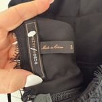 BCBG Women’s 4 Black Triangle Tiered Dress Y2K 2000s Witchy Goth Photo 2