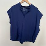 FIGS  Rafaela Oversized Mandarin Collar Short Sleeve Scrub Top Size XXL Photo 4