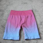 Gymshark  Ombré Pink Blue Gym Biker Shorts SIZE M Photo 3