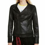 Desigual  Millet Women's Black Front Zipper Motorcycle Jacket - US Size 6 - NWT Photo 14
