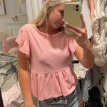 Pink flowy summer going out top Size M Photo 1