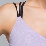Lululemon Breezy Tank in Heathered Pretty Purple/Deep Coal Photo 2