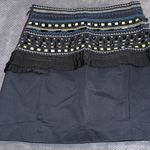 Twelve by Twelve beaded embellished black mini skirt size medium Photo 4