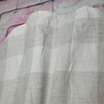 Altar'd State  HEATHERED GRAY PLAID LIGHTWEIGHT FLANNEL ROLL TAB SLEEVES  SMALL Photo 7