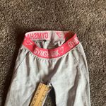 Gymshark Women’s extra small gym shark leggings grey wine‎ pink accent Photo 2