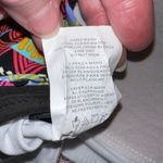 Aqua Green  Womens Tankini Swimsuit Top Geo Print Handkerchief Hem Halter Medium Photo 10