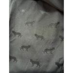 A3 Delicate Alley Wolf Print Crop Pants Ladies Medium Career Casual Black Photo 2