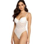 Windsor NWT Graced In Lace Bustier Bodysuit Mauve Size XS one piece corset bustier Photo 1