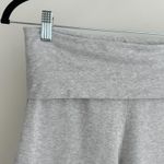 SKIMS  Fold Over Pants Womens Small Gray Heather Jersey Flare Wide Leg Lounge Photo 2