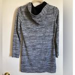 Tribal Black & Gray Marbled Vintage Zipper Detail Hoodie Sheath Dress Size XS Photo 4