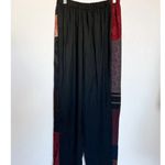Donna Jessica Pants Womens 1 Black Patchwork Elastic Waist Lagenlook Artsy‎ Boho Black Size undefined Photo 4