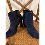 J. Crew Collection navy calf hair booties size 7.5 Blue Photo 6