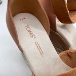 Toms Women's Marisol Sandy Beige Suede Sandal Size 6.5 New Espadrilles Wedge Photo 8