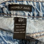 Sincerely Jules Women’s Jeans Size 27 | 100% Cotton Light Wash Wide Leg Blue Photo 5