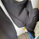 ZARA  Black Dress Size Large Womens Shift Sleeve Slit Gothic Grunge Emo Night Out Photo 5