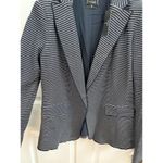T Tahari Blazer Size 8 Navy Striped Notched Lapel Jacket Pearl Buttons NEW Photo 5