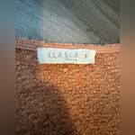 Illa Illa Coral Textured Womens Front Tie Feminine Long Sleeve Pullover Sweater Photo 3