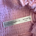 Free People Pink Ruffled Crop Top Shirt Flowy Boho Festival NWOT Photo 7