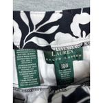 Ralph Lauren Lauren‎  Floral Print Capri Pants Womens 18W Black White Stretch Photo 1