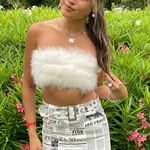 Edikted Feather Bandeau Top Photo 0