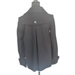 FOREVER ORCHID Wool Blend Pea Coat Black Goth 90s Academic Chic 14/16 Photo 4