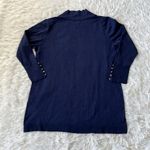 JM Collection  Womens Ribbed Trim Open Front Cardigan Sweater Intrepid Blue XL Photo 10