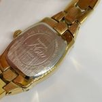 Armitron now women’s watch gold tone 17mm case Quartz analog bracelet 6” running Photo 4