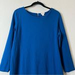 J. Crew Blue Ponte Knit Mini Dress Size XL Photo 3