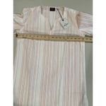NEW Untuckit Tunic Top Women 4 Durfort Stripe 100% Cotton Preppy Travel Vacation Pink Photo 3