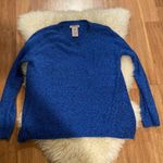 Philosophy  Washed Denim Heather Black Pullover Sweater Relaxed Sz L Women’s Photo 50