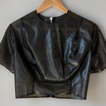 SYREN Latex Crop Top Black Size L Photo 0