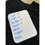 Chico's  Size 1 US M Blouse Black Long Sleeve Ruffle Bell Tie Back Detail Shirt Photo 8