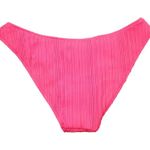Becca Rebecca Virtue Moon Ridge Ribbed Adela Hipster Swim Bottom Pink Size Large Photo 2