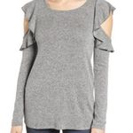 Pleione  Ruffle Cold Shoulder Top S Photo 1