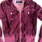 Juicy Couture Retro Maroon Velour Full-Zip Jacket Size S Photo 4