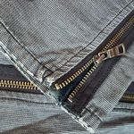 Armani Exchange Striped Peplum Denim Jacket Blue Photo 7