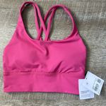 Lululemon NWT  Athletica Energy Longline Bra Size 2 Ripened Raspberry Photo 1