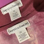 Drapers & Damon's 2 pc NWT Tunic & Shell Burgundy Silver Sparkles SZ XL/2X VTG Red Photo 7